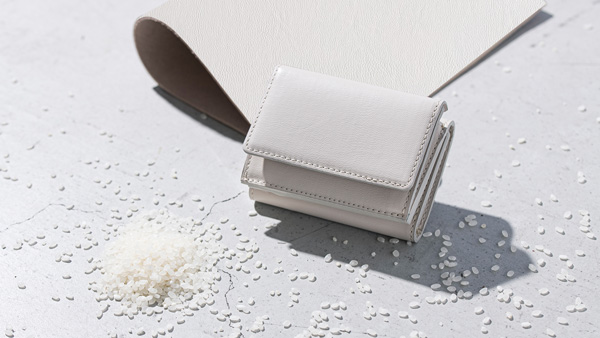 コバオリが発売する「ライスレザー」製の財布