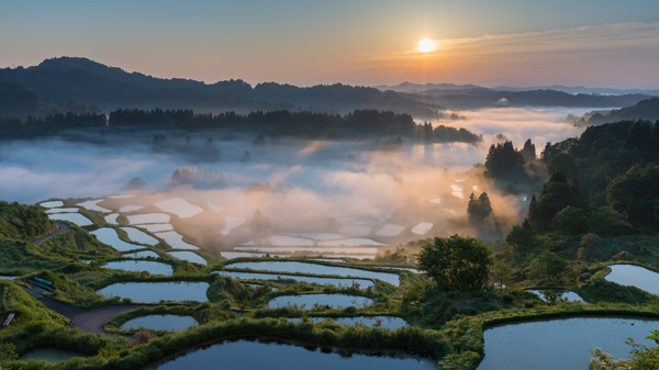 観光地としても人気の高い「星峠の棚田」