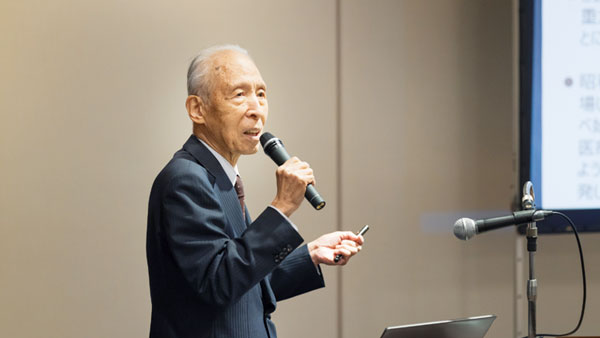 研究成果を発表する東洋ライスの雜賀慶二社長