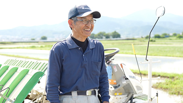 原材料「はるみ」生産者の川口さん
