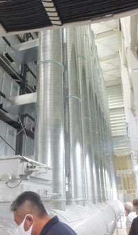ラック式乾燥機を視察