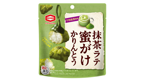新発売の「28g 抹茶ラテ 蜜がけかりんとう」