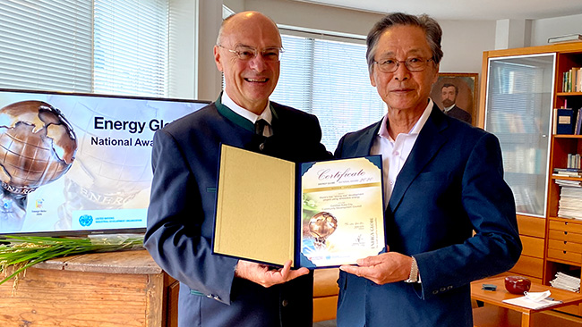 日本の「強い米」開発プロジェクトを表彰　オーストリア大使館商務部