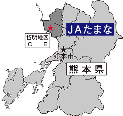 ＪＡたまなの地図　米のカントリーエレベーター品質事故防止強化月間（2018年8月1日～10月31日）