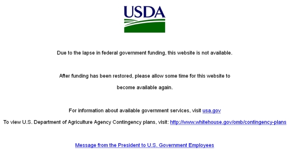 米農務省、需給報告公表見通し立たず