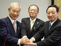 提携3ＪＡ組合長が対談　広報誌で意識づくりへ