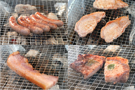 デジサーフBBQ場所において自販機販売するエコポーク商品（例）