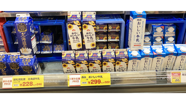 【8月牛乳値上げ影響】販売は2週連続前年割れ　200円以下ほぼ消える.jpg