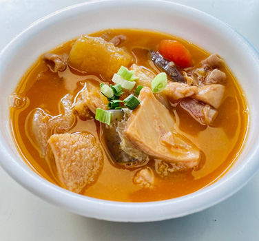 ハマモツを使ったモツ煮