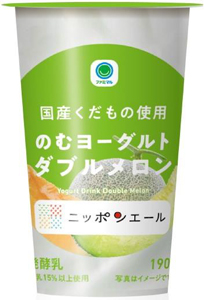 ファミマル×ニッポンエール　国産メロン「のむヨーグルトダブルメロン」新発売