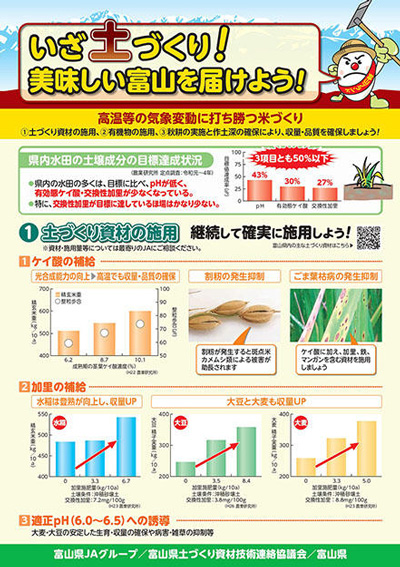 「いざ土づくり！美味しい富山を届けよう！」のチラシ