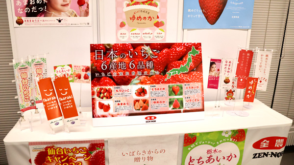 全国各地のいちごをブースで紹介