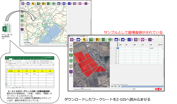 Z-GISへのワークシートの反映