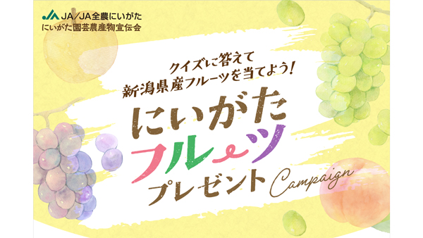 フルーツプレゼント第3弾は新潟県産日本ナシ　応募は9月23日まで　にいがた園芸農産物宣伝会.jpg