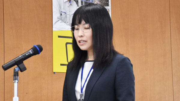 ＪＡしまねの神移奈央子氏のプレゼンテーション