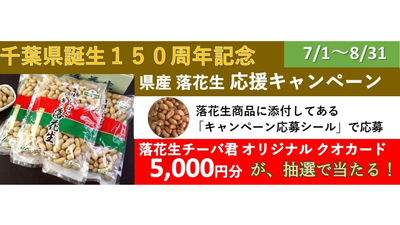 千葉県産落花生-応援キャンペーン「ＪＡ全農ちば-愛情いちばん館」で実施中　ＪＡタウンs.jpg
