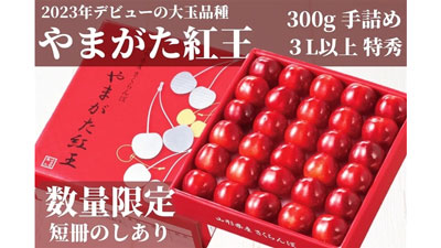 さくらんぼ新品種「やまがた紅王」ＪＡタウン「小さなYAMAGATAマルシェ」で販売