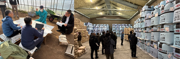 生協グループとＪＡグループによる点検の様子