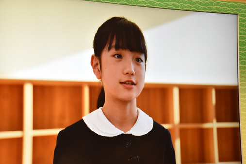 茨城県筑西市立古里小学校6年の戸頃結さん