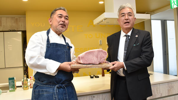 日本一の黒牛と豚肉を大学授業に提供　ＪＡ鹿児島きもつき