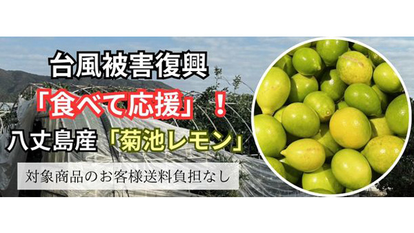 台風被害の「八丈島産レモン」食べて応援企画を実施中　ＪＡタウン