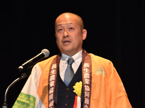 ＪＡ長生青年部白子支部　発表者・篠崎正義さん