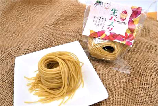 なめがたブランド戦略会議が販売する「さつまいも生パスタ」