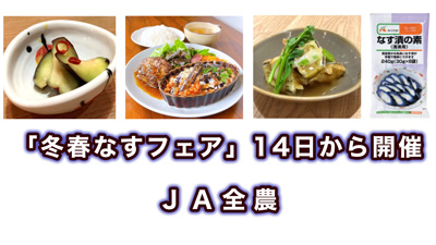 「冬春なすフェア」直営10店舗で14日から開催　ＪＡ全農s.jpg
