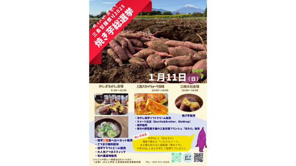 焼き芋やスイーツを堪能「三島甘藷祭り」静岡・三島で開催　ＪＡふじ伊豆