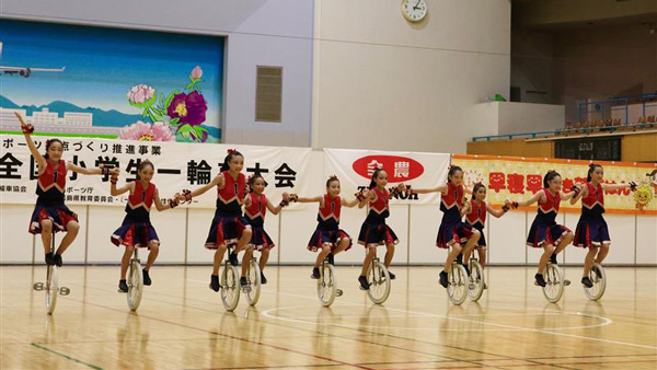 第9回全国小学生一輪車大会の様子