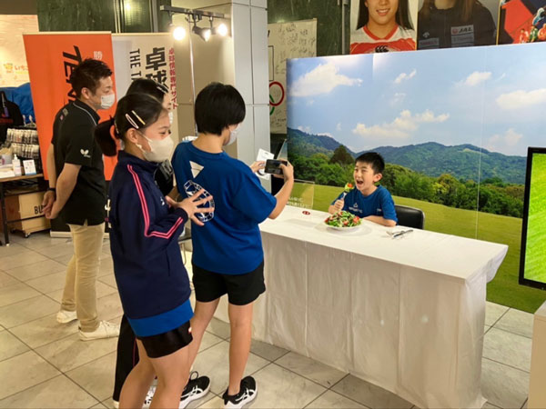 Visitors taking photos at photo spots