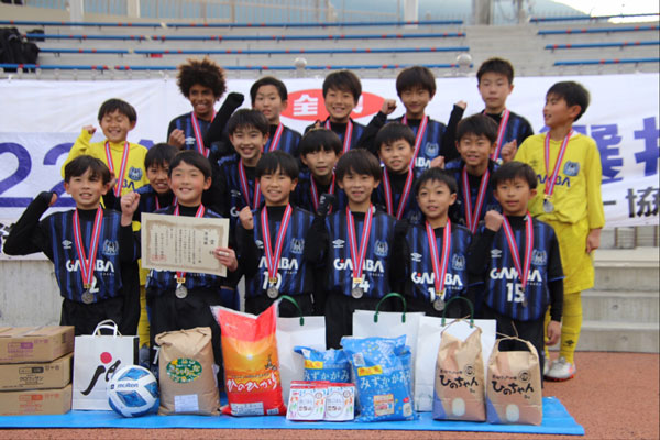 準優勝のガンバ大阪ジュニア