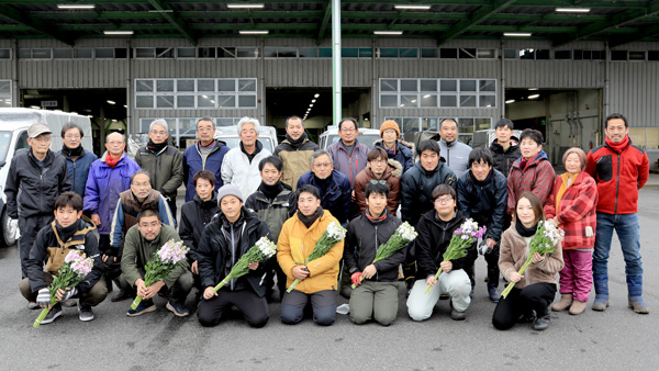 ＪＡ鳥取中央 大栄花き部会のメンバー