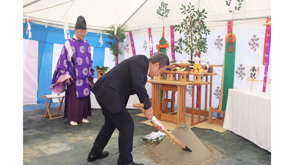 広島県内の卵の生産消費を支えるため　新GPセンター起工式　全農広島鶏卵.jpg