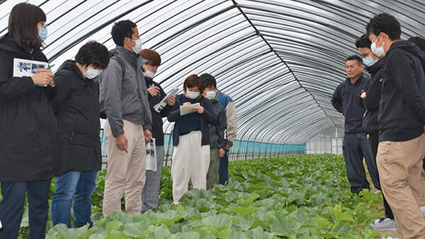 農業研修生の産地視察に協力－ＪＡ鶴岡