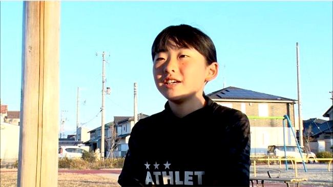 サッカーをがんばるキッズの小出さん