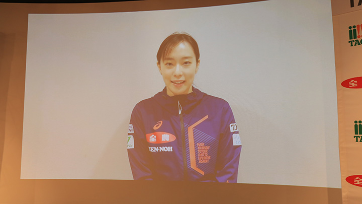 ＪＡ全農所属の卓球女子日本代表の石川佳純選手