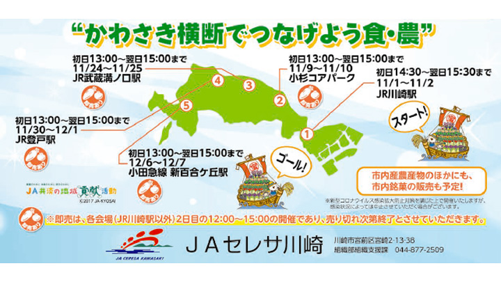 川崎市の農業をPR　野菜や花の「豪華宝船」が市内横断　ＪＡセレサ川崎