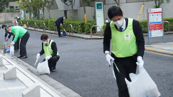 ２年ぶり再開　「清掃活動」に参加　－ＪＡ共済連