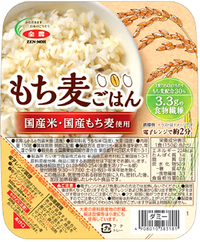 もち麦ごはん　国産米・国産もち麦使用　１食あたりのもち麦配合３０％　電子レンジで約２分