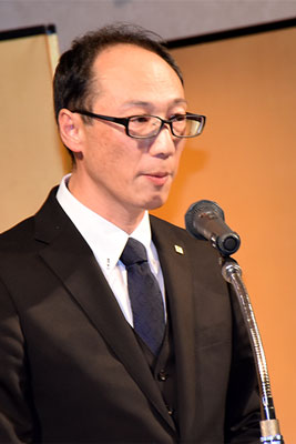 発表する丸岡重幸ＪＡ北びわこ営農企画課長