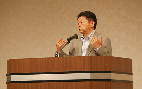 片山善博元総務大臣　家の光トップフォーラムで講演　