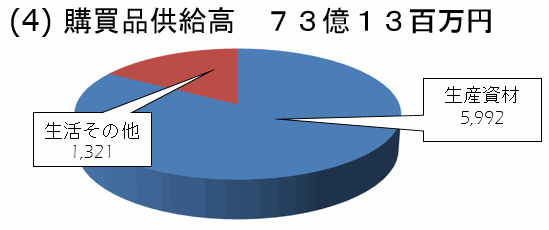 ＪＡいわて花巻の購買品供給高（平成29年2月現在）