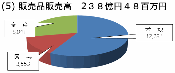 ＪＡいわて花巻の販売品販売高（平成29年2月現在）