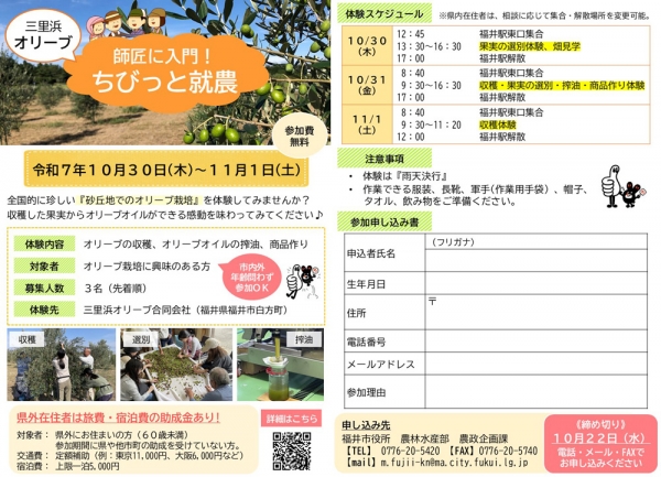 募集チラシ