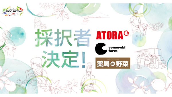 Supporting food earning power “Hiroshima FOOD BATON” adopted 3 teams decided Hiroshima Prefecture