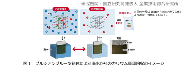 海水から肥料原料を確保