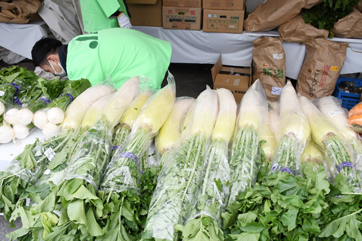 新鮮区内産農産物の直売