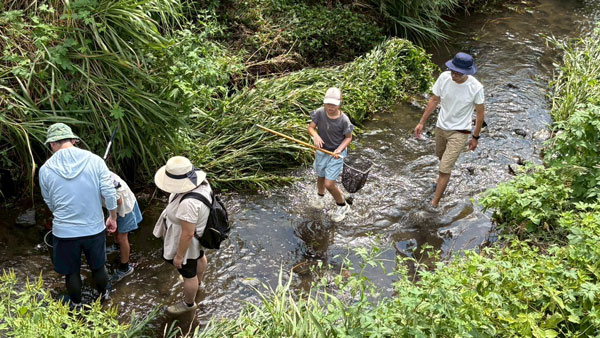 2025年実施の「水辺の生きもの観察会」
