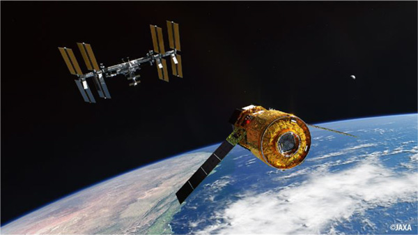 ISS に向かう HTV-X（CG）
